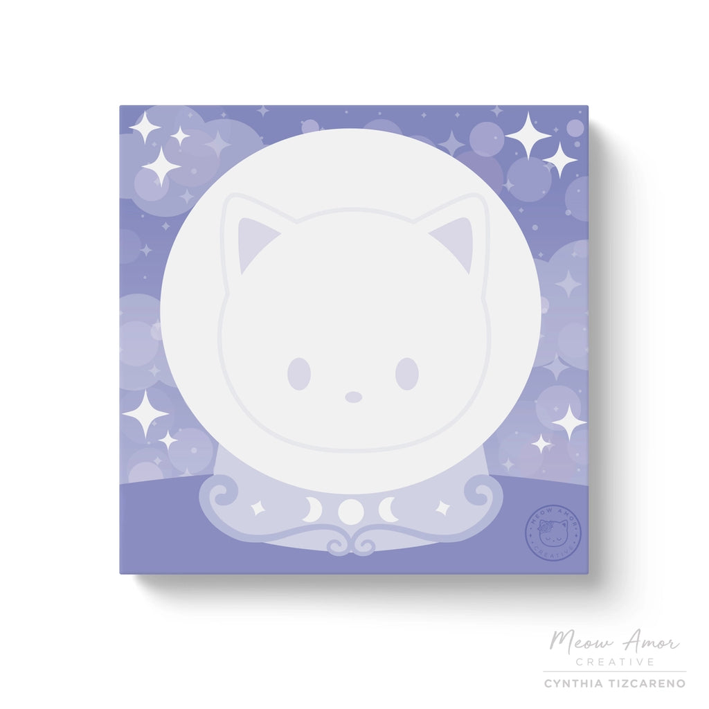 Crystal Ball Cat sticky notes