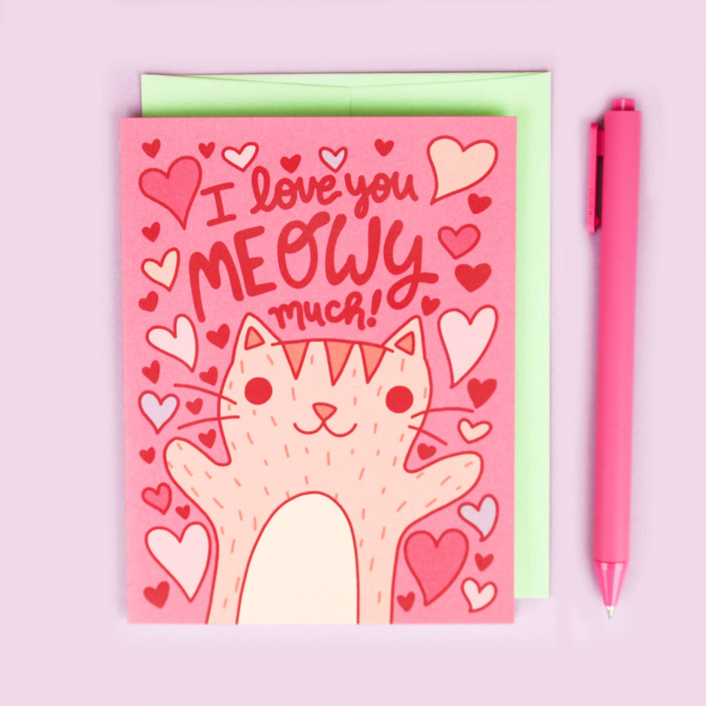 I Love You Meowy Much card