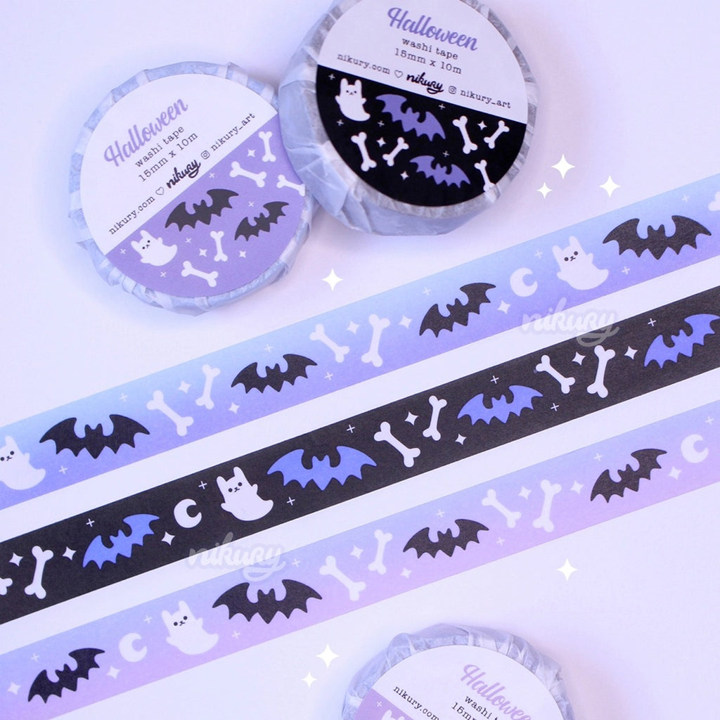 Spooky Ghost Cats Washi Tape
