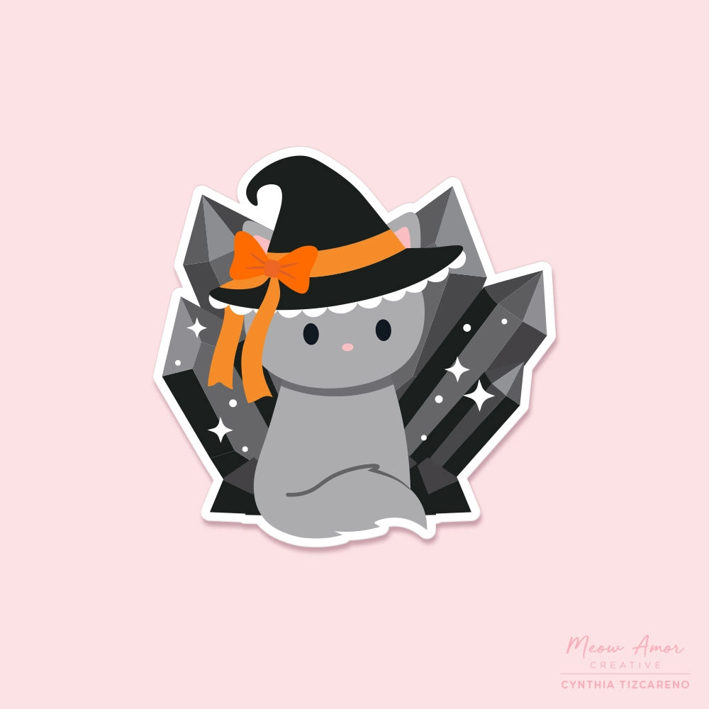 Quartz Witch Cat sticker