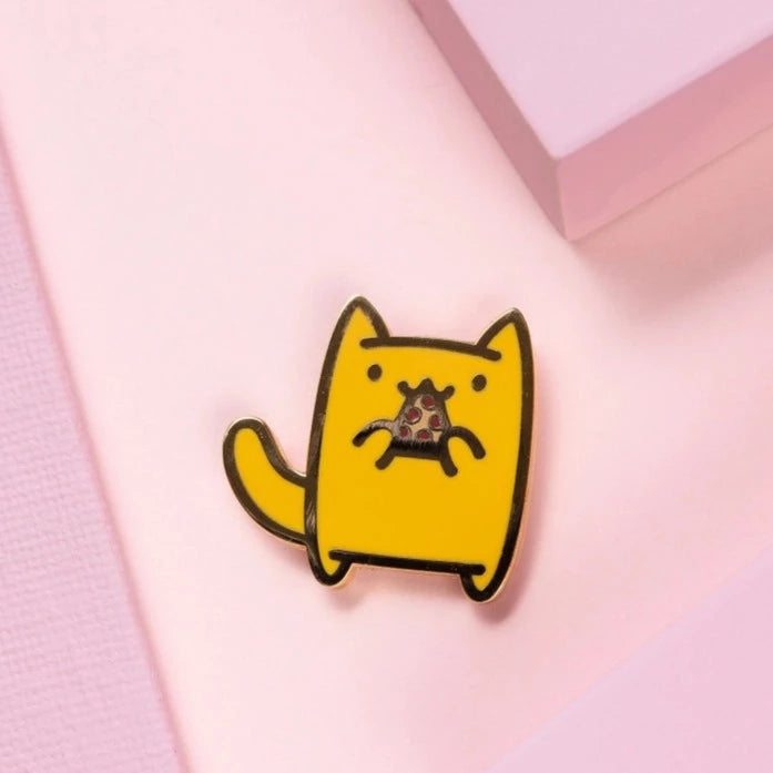 Snack Attack Cat enamel pin