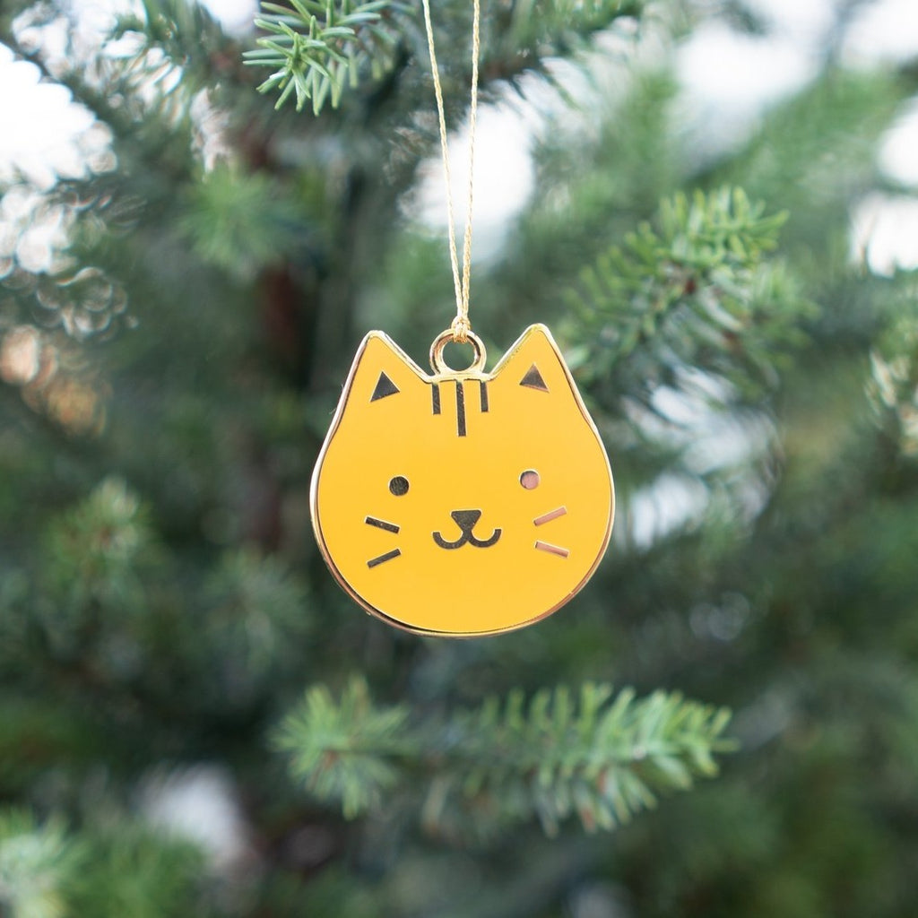 Kitty face ornament