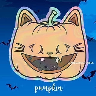 Meowlloween Pumpkin sticker