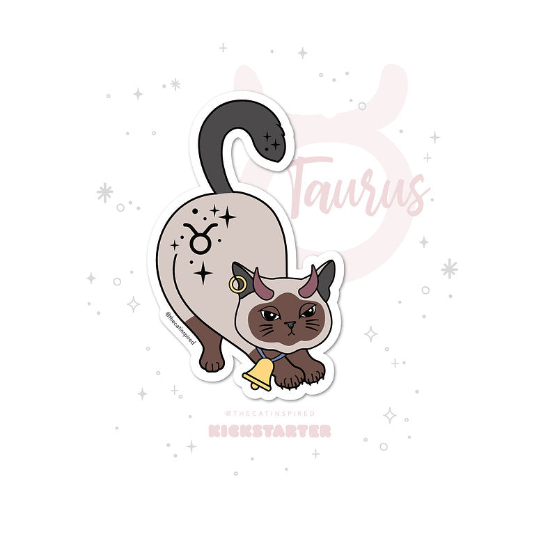 Taurus zodiac sticker