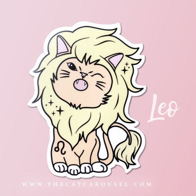 Leo zodiac sticker