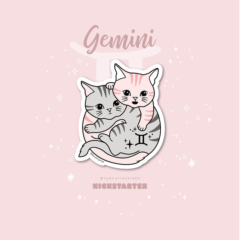 Gemini zodiac sticker