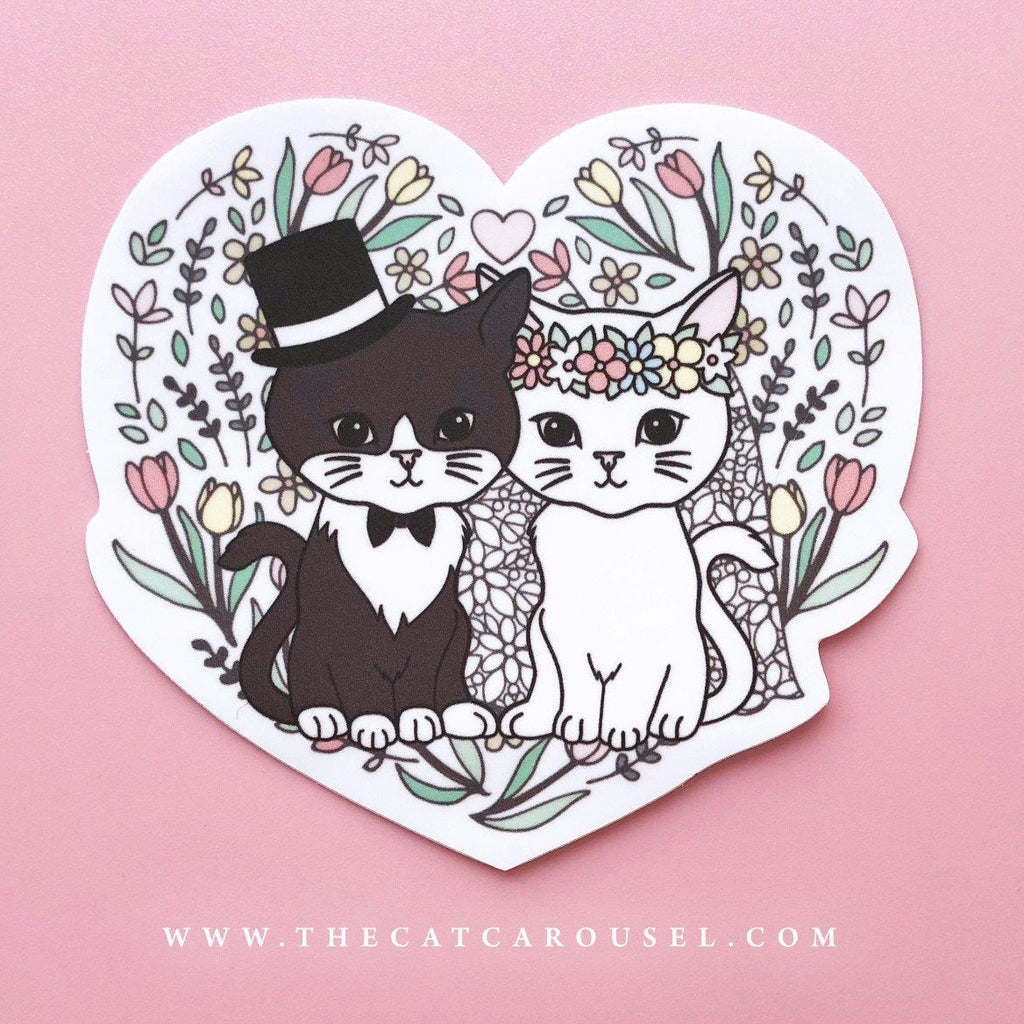 Mr. & Mrs. Meow sticker