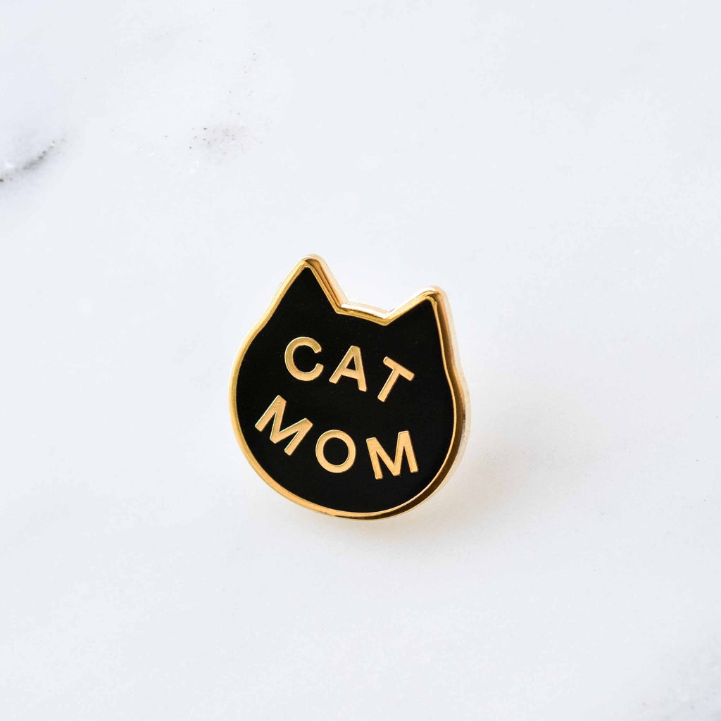 Cat Mom enamel pin