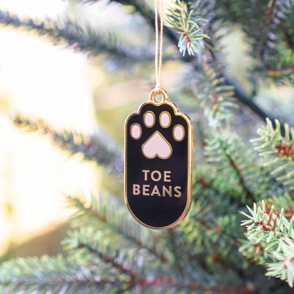 Toe Beans Metal Holiday Ornament