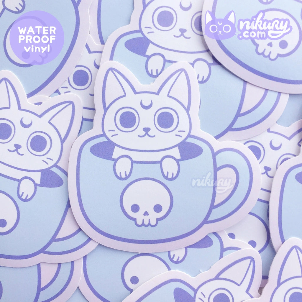 Meowgic Tea Mug Cat sticker
