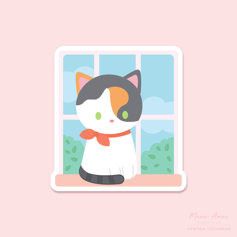 Window Cat sticker