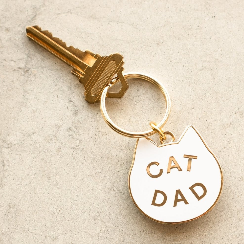 Cat Dad keychain
