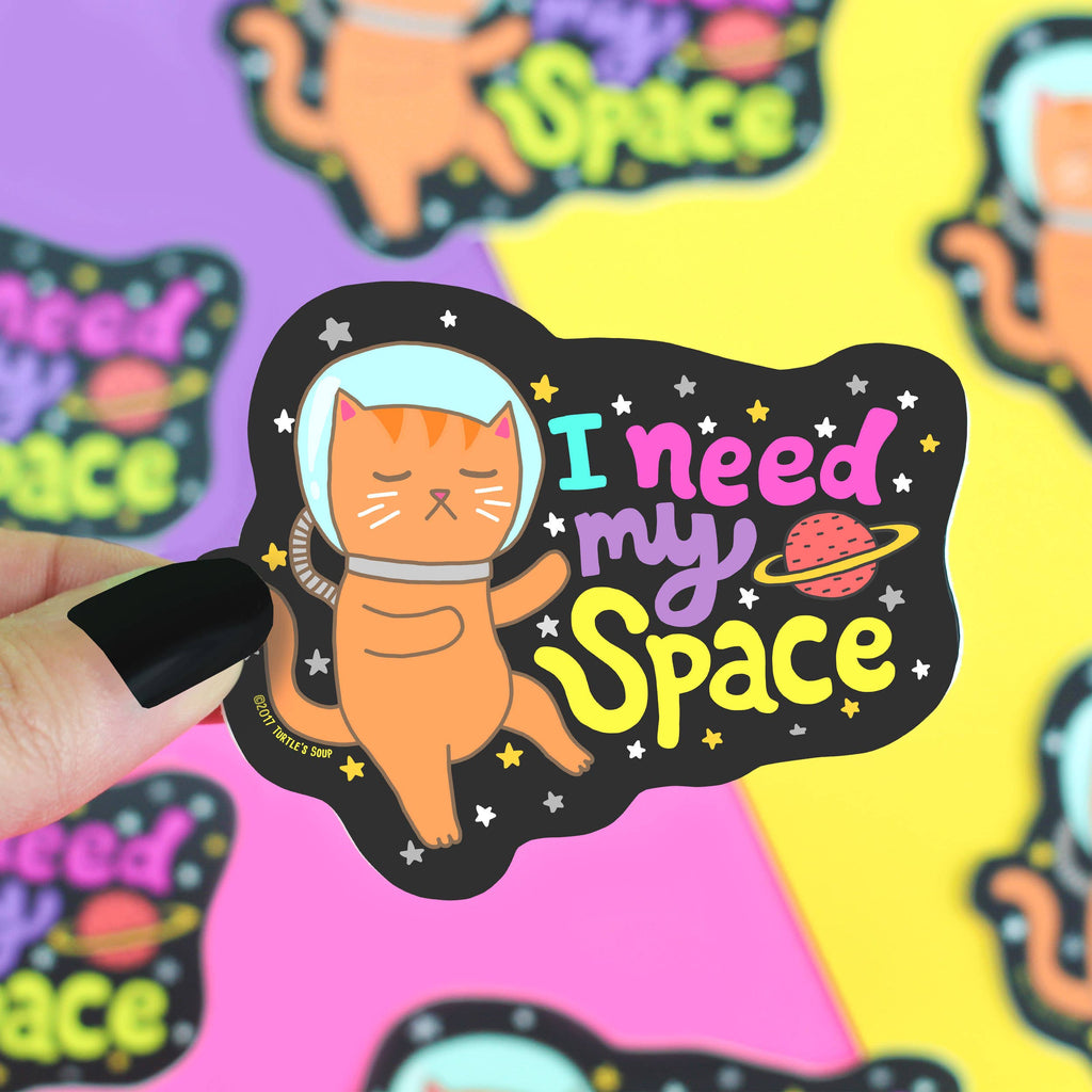 I Need My Space Cat sticker