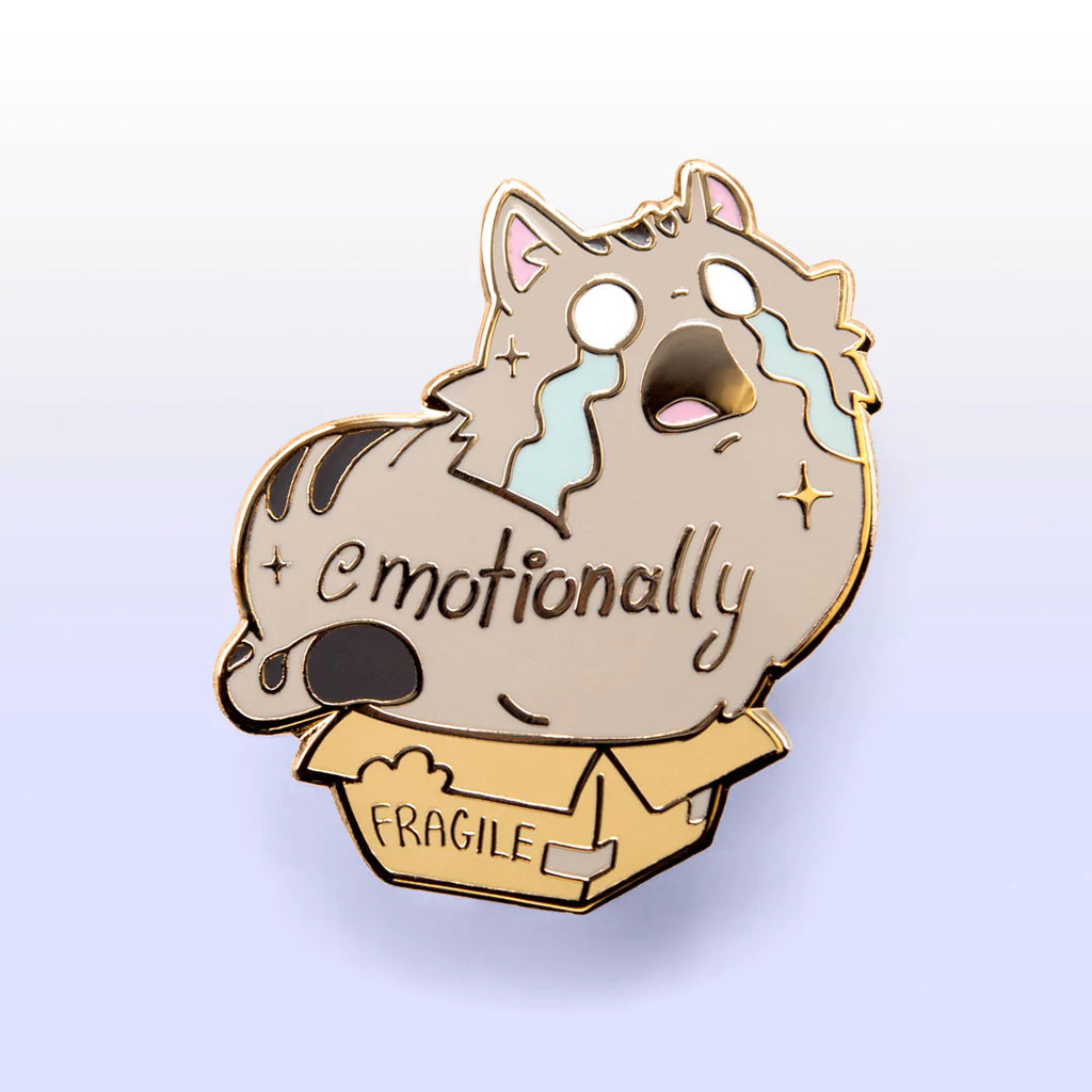 Emotionally Fragile enamel pin