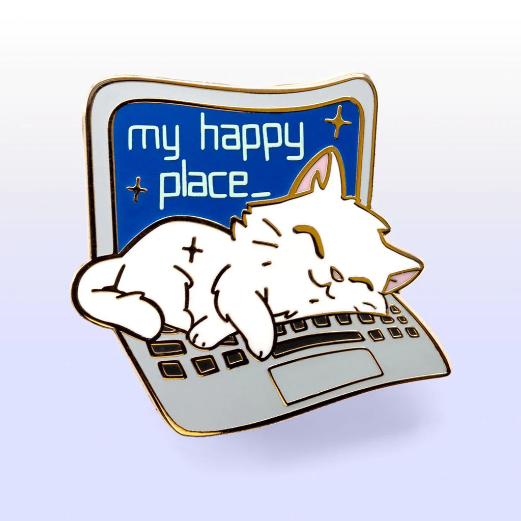 My Happy Place enamel pin