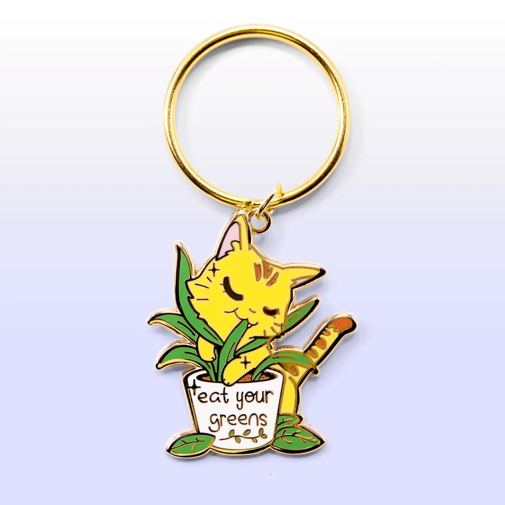 Eat Your Greens keychain