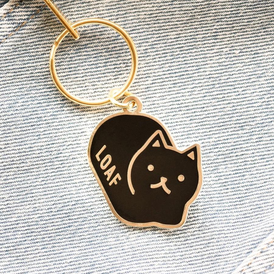 Loaf Cat keychain
