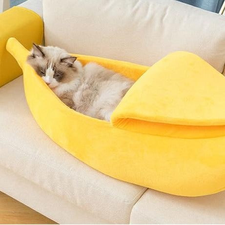 Banana cat bed