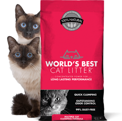 World's Best multi-cat unscented clumping litter