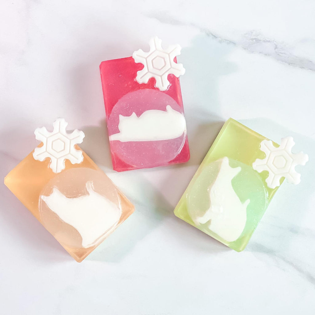 Snow Globe Kitties soap